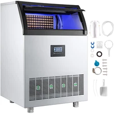 265LBS / 24H  Premium Quality Ice Maker Cube Type Ice Machine