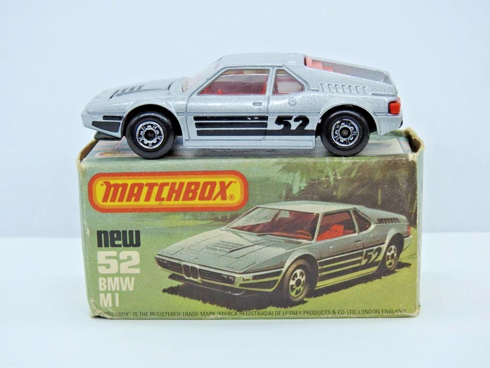 MATCHBOX LESNEY SUPERFAST CAJA BMW M1 Nº52 VVN COMO NUEVO EN CAJA L 1981 Foto 3 de 4