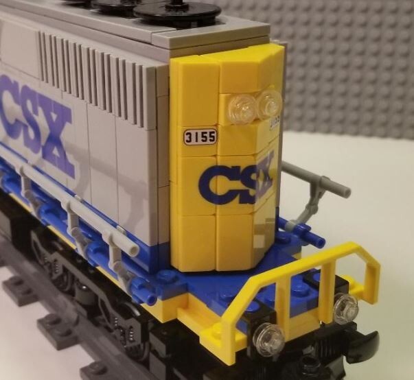 Custom Train CSX Grey version GP40 Engine -Please Read Item Description ...
