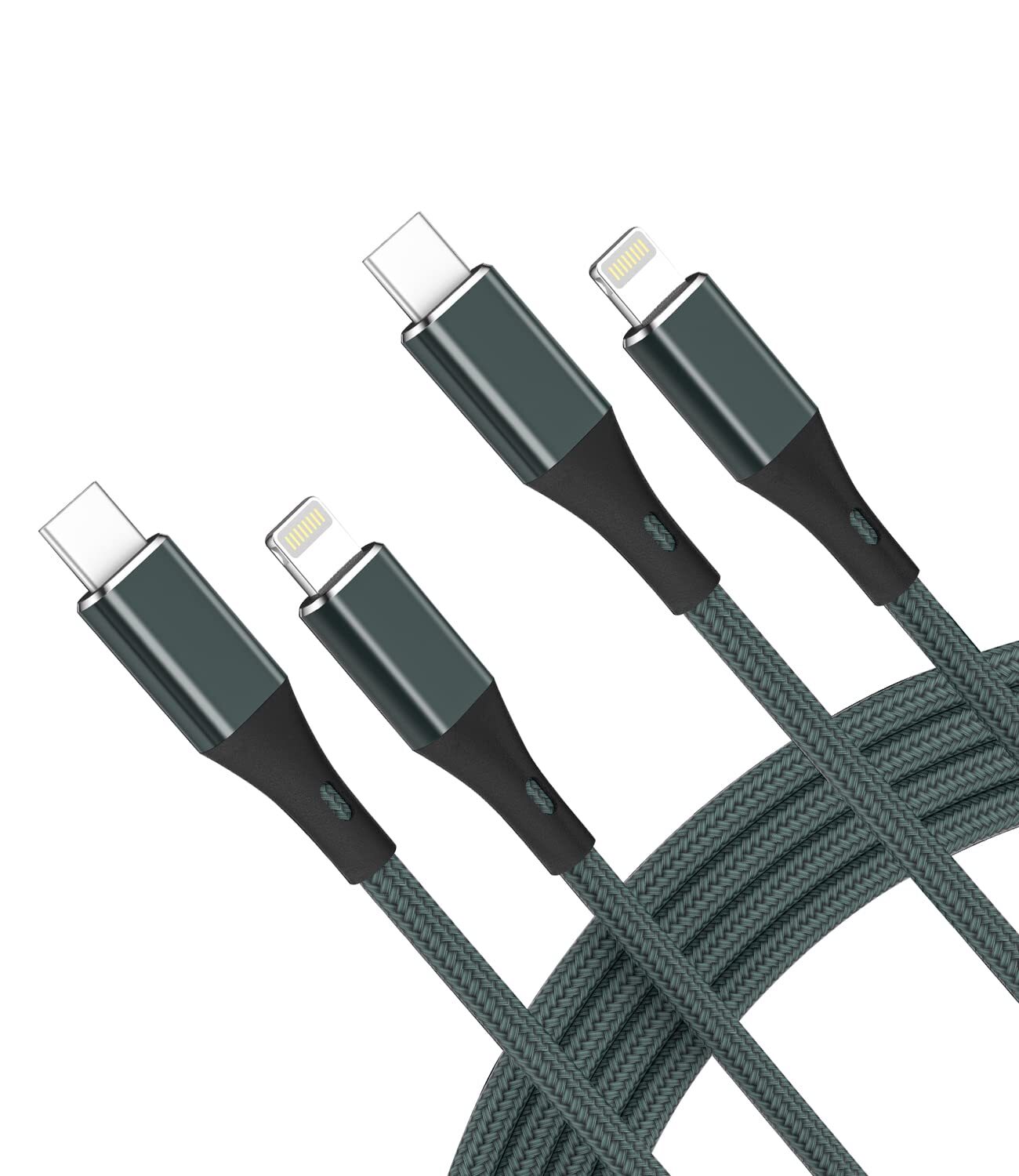 apple Mfi Certified Usb C To Lightning Cable 2pack 10ftiphone Fast Charger Cab-image