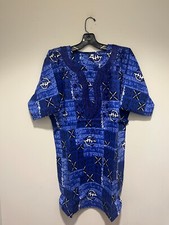 African clothing for men-Dashiki M-5X Blue