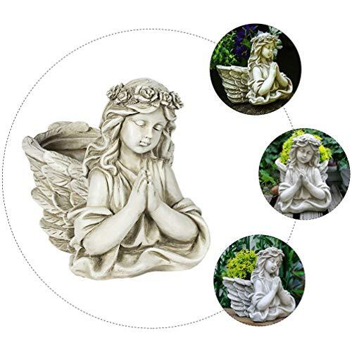 Angel Wing Planter Angel Statue Planter Cartoon Fairy Girls Shaped