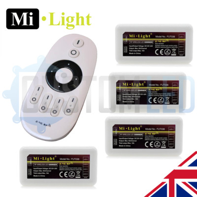 4 x Mi Boxer Dimmer 2.4G 4 Zonen WiFi RF LED Streifen Empfänger und Controller