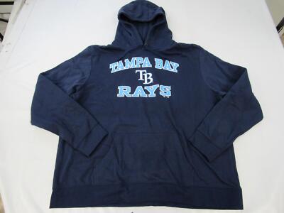 New TB Tampa Bay Rays Mens Size 3XL 3XLarge Navy Blue Hoodie