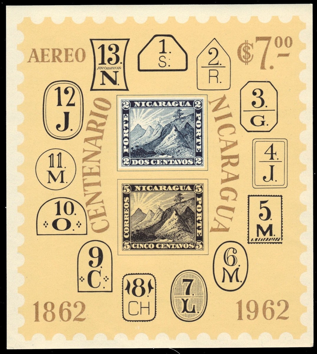 NICARAGUA C509 - National Postage Centenary 