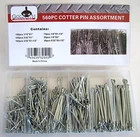 560pc GOLIATH INDUSTRIAL COTTER PIN ASSORTMENT CLIP KEY HARDWARE