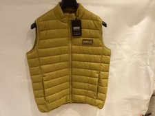 BARBOUR INTERNATIONAL RACER REED GILET SIZE MEDIUM BRAND NEW MUSTARD TU6