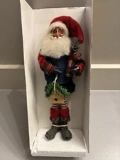 RARE NIB VTG Brinn's Santa Figurine Hand Painted Hand Crafted Unique MUST-SEE
