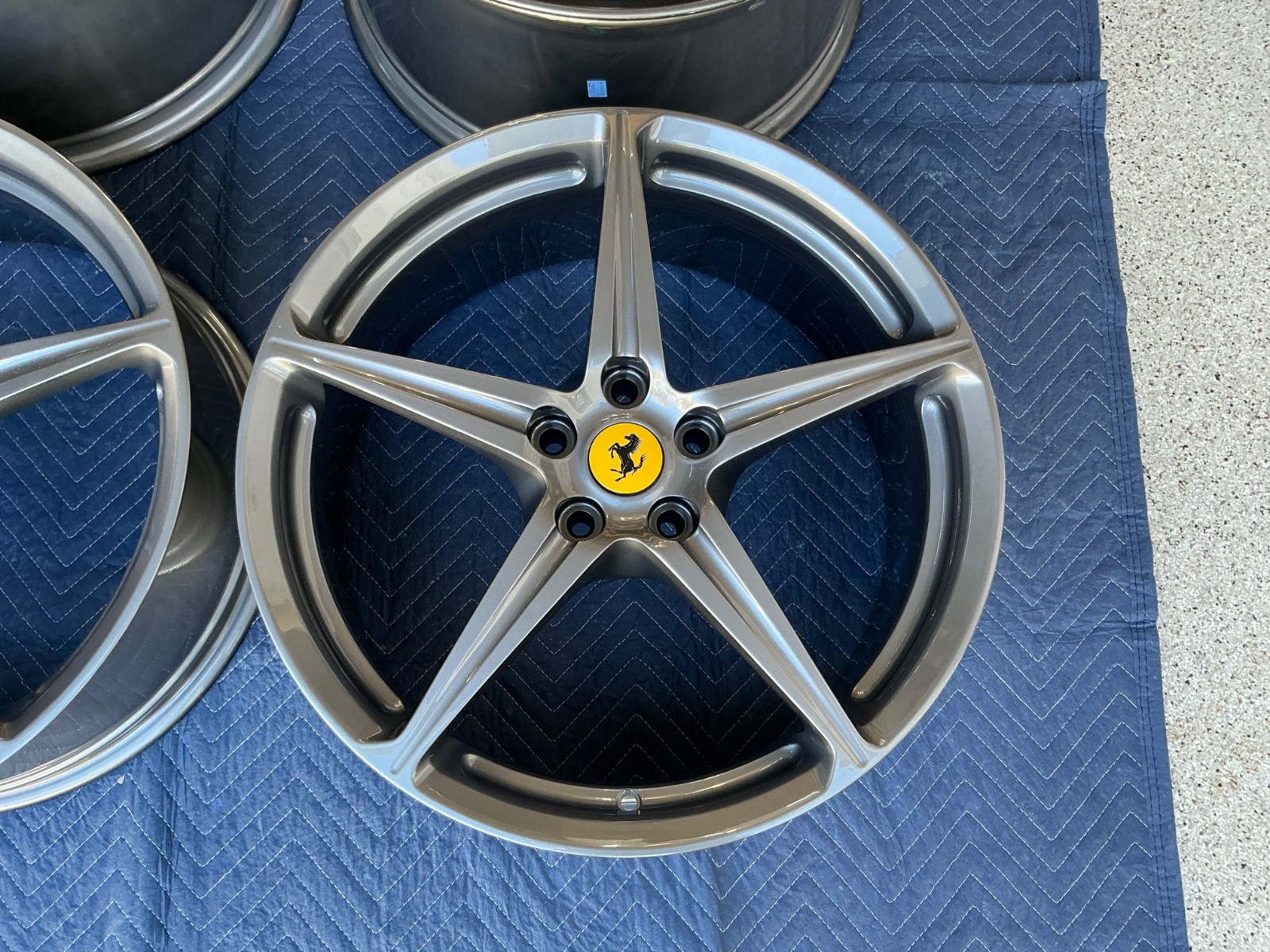 Ferrari 458 OEM 20” Forged Wheel Set in Grey