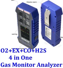 O2+Ex+CO+H2S FOUR In 1 Portable Multi Gas Detector Monitor Gas Leakage Detection