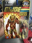 GI Joe 25th Anniversary Pimp Daddy Destro action figure  STAR CASE FOIL Card