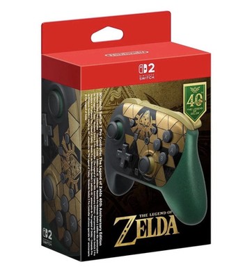 PRESALE Nintendo Switch 2 Pro Controller Zelda 40th Anniversary Edition