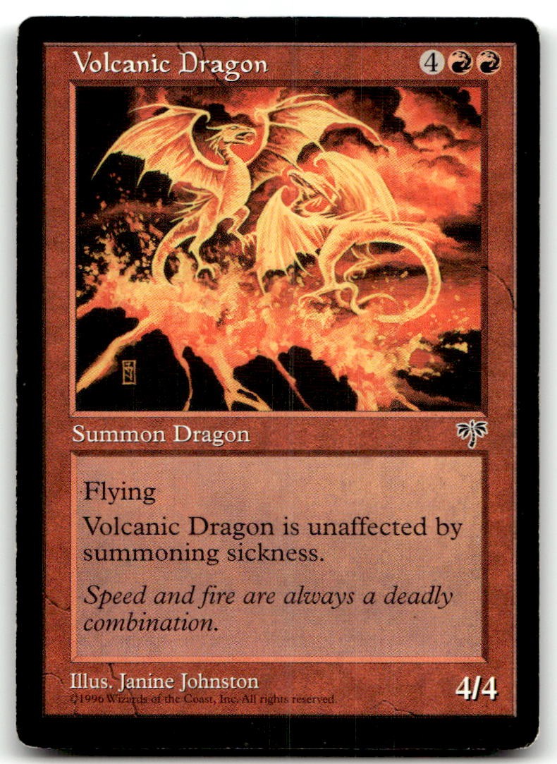 Volcanic Dragon (MP) Mirage MIR Magic MTG