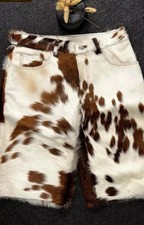 Men's New Natural Leather Shorts Genuine Soft Cowhide Causal Wear Shorts Pant