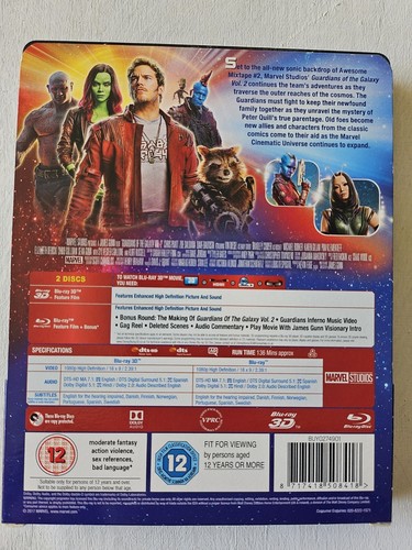 Guardians of the Galaxy Vol. 2 Blu-ray 2D/3D Steelbook Zavvi Exclusive (2017) - Picture 2 of 5