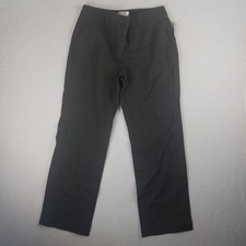 Talbots Petites Women's olive base Pinstripe Pants Size 10 Petite NWT Vntg