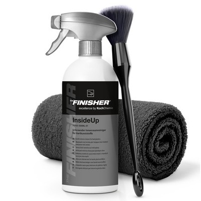 Kunststoff Reiniger THE FINISHER InsideUp 500ml Detailing Pinsel Mikrofasertuch