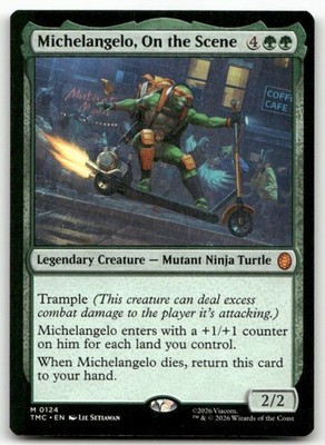 Michelangelo, On the Scene Commander Teenage Mutant Ninja Turtles MTG NM