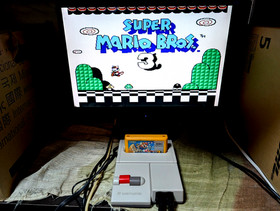 New Famicom Console AV NES HVC-101  Super mario bros 3 Japan Box Manual
