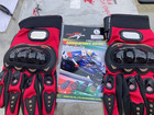 NEW! Pro Biker MCS 01C Motorcycle Gloves Full Finger Touch Screen Size L Red