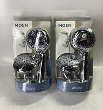 2x Moen 218C0 6-Mode Attune Hand Held Shower Head Polished Chrome