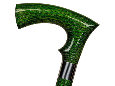 Dr. Watson - Handcrafted Wooden Walking Stick, Walking Cane with Duke Handle
