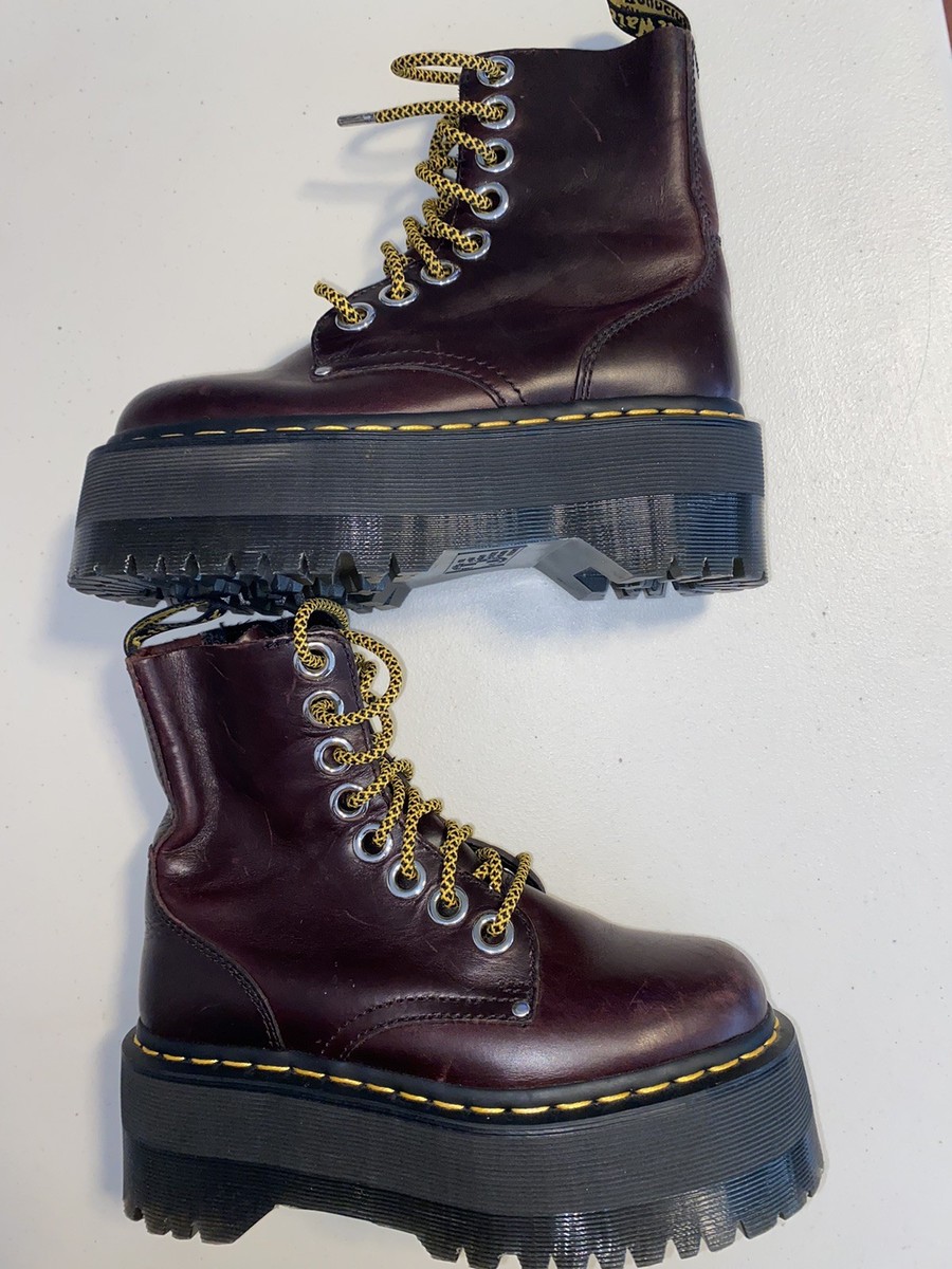 Dr. Martens Jadon Max Women's Platform Leather Boots Lace