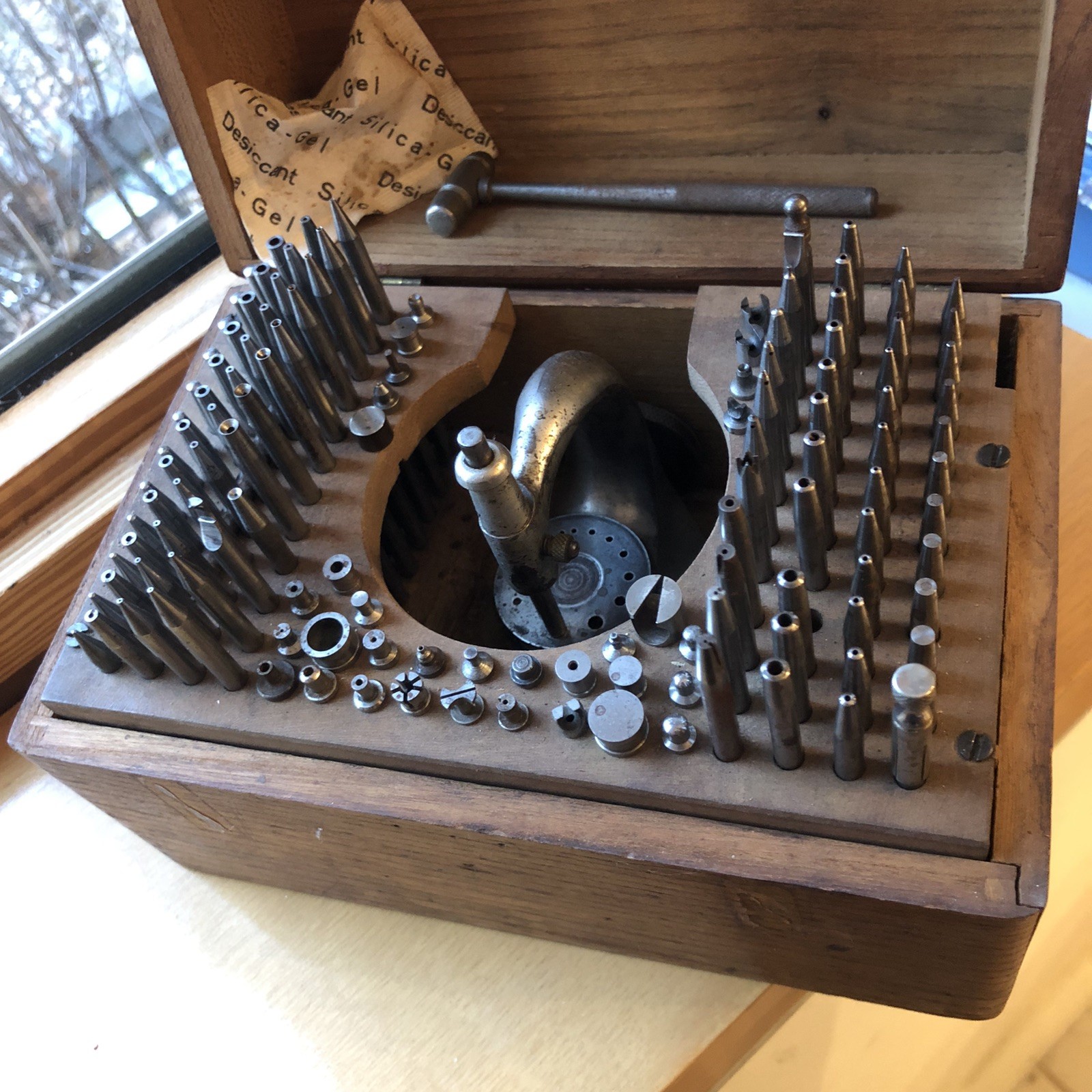 Vintage Watchmakers Staking Set. No Rust And Complete. With Staking ...