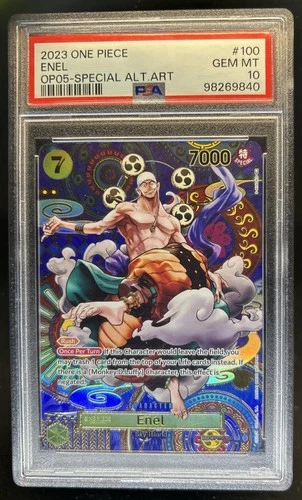 2023 One Piece Awakening of the New Era Enel Special Card #OP05-100 PSA 10