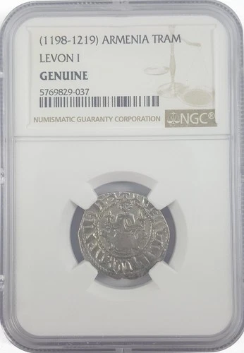 Rare Crusades Coin – Levon The Magnificent, King Of Armenia (NGC)(Ng)