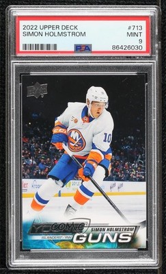 2022 Extended Series Young Guns Simon Holmstrom #713 PSA 9 MINT Rookie RC 0d8j