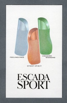  Advertising card - advertising card - Escada Sport de Escada double sided