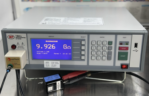 Quadtech IET 1865+ Mégohmmètre / Testeur IR, 1k à 100T ohms avec fils - Calibré- - Photo 5/17