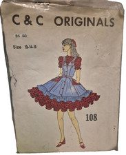 Sewing Pattern Square Dance Dress 12-14-16 C  C Originals 108 1970's VTG Uncut