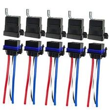 4-pin 80/60AMP 12VDC Waterproof Relay Kit, SPST Automotive Relays, Five relays
