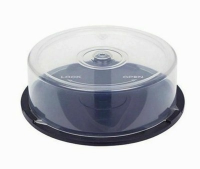 5 (FIVE) Empty Cake Box Spindle Hold 25 Disc CD DVD BLURAY Storage Case  