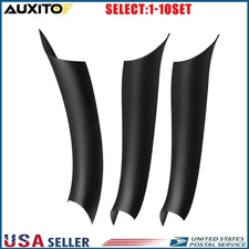 Fit BMW X6 F16 2015-2018 Black Interior Door Panel Pull Handle Cover Trim 3-30X