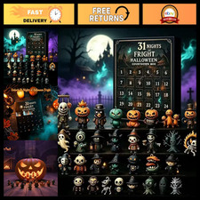 Halloween Countdown Advent Calendar - 7/15/31 Nights of Fright Blind Box with Sc
