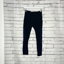 Athleta Salutation Ruched Side Panel Leggings Black Women’s Small Yoga Pants S