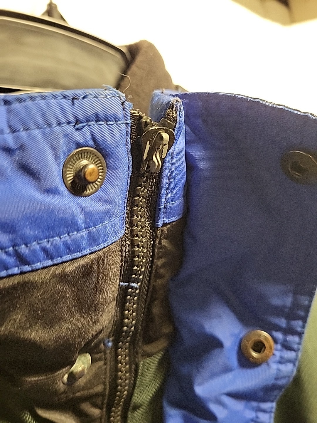 Men's L Columbia RN 69724 CA 05367 Coat Jacket Blue / Black / Green WARM Vintage thumbnail 18