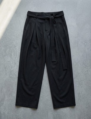 VAGUE Studio Black Wide Leg Trousers Brand New Mens Pleated Pants Sizes S-M 