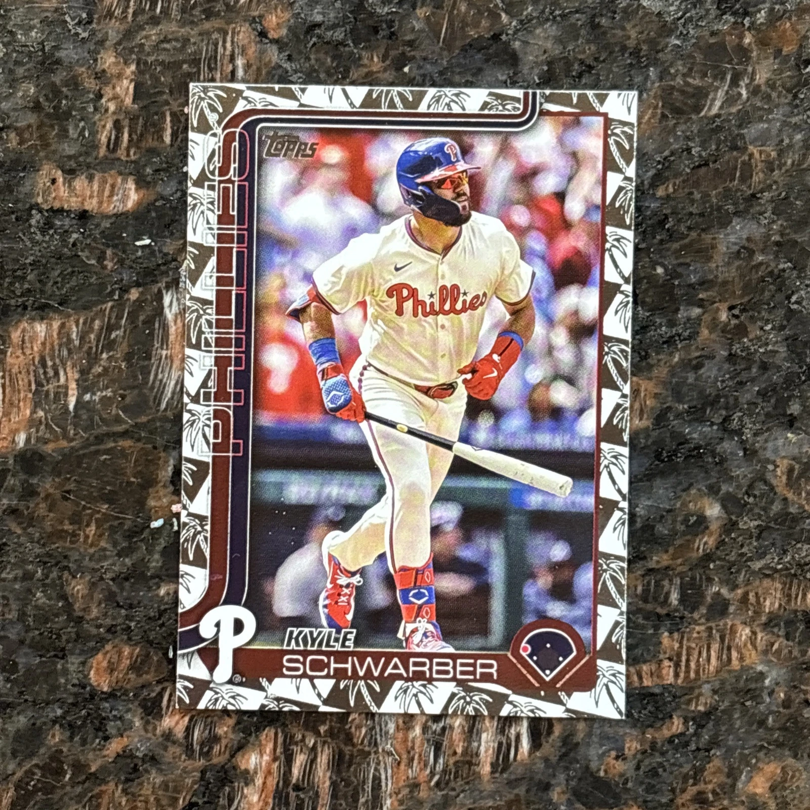 2025 Topps Series 1 Kyle Schwarber SPRING TRAINING FOIL Parallel Phillies 141