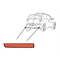 Van Wezel RüCkstrahler Reflektor Links Passend FüR Fiat Punto 188 Croma 194