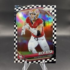 2025 Prizm Nick Bosa Black and White Checkerboard # 219