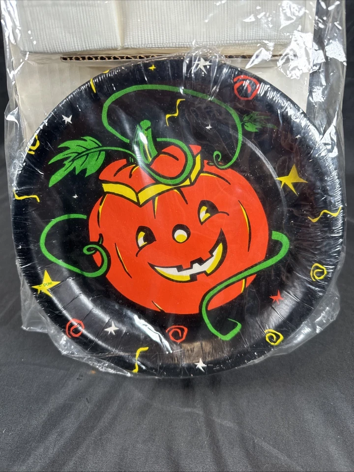 ✨NOS 复古万圣节 Duni 派对用品 纸盘 杯 餐巾 ✨ — 第 2/4 张图片