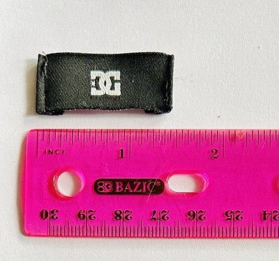 DC Shoes Tag Sew-On Emblem DIY Skater Skating Board