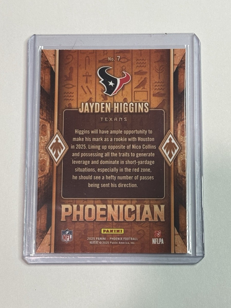 panini ポデンセ　RC サインカード 2025 Panini Phoenix - Phoenician Jayden Higgins #7 (RC) | eBay