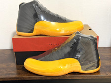 Jordan 12 Retro University Gold 2020 Black/Gold High Top Sneakers 130690-070
