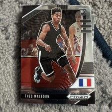 THEO MALEDON PRIZM SILVER CHROME ROOKIE CARD JERSEY#11 FRANCE THUNDER 2020 RC. rookie card picture