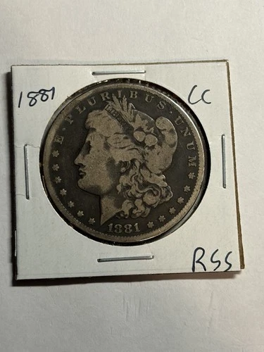 1881-CC Morgan Silver Dollar VG/F Key Date Nice Eye Appeal